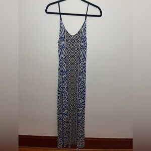 blue aztec sun dress. soft and comfy. size medium